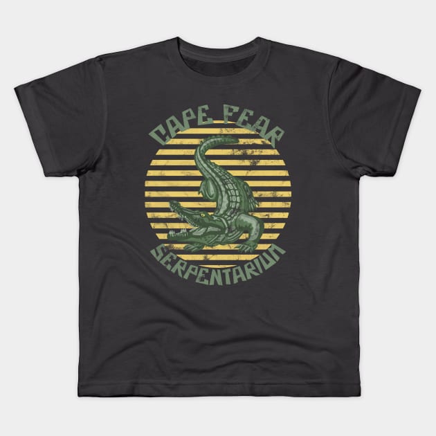 Cape Fear Serpentarium Kids T-Shirt by Slightly Unhinged